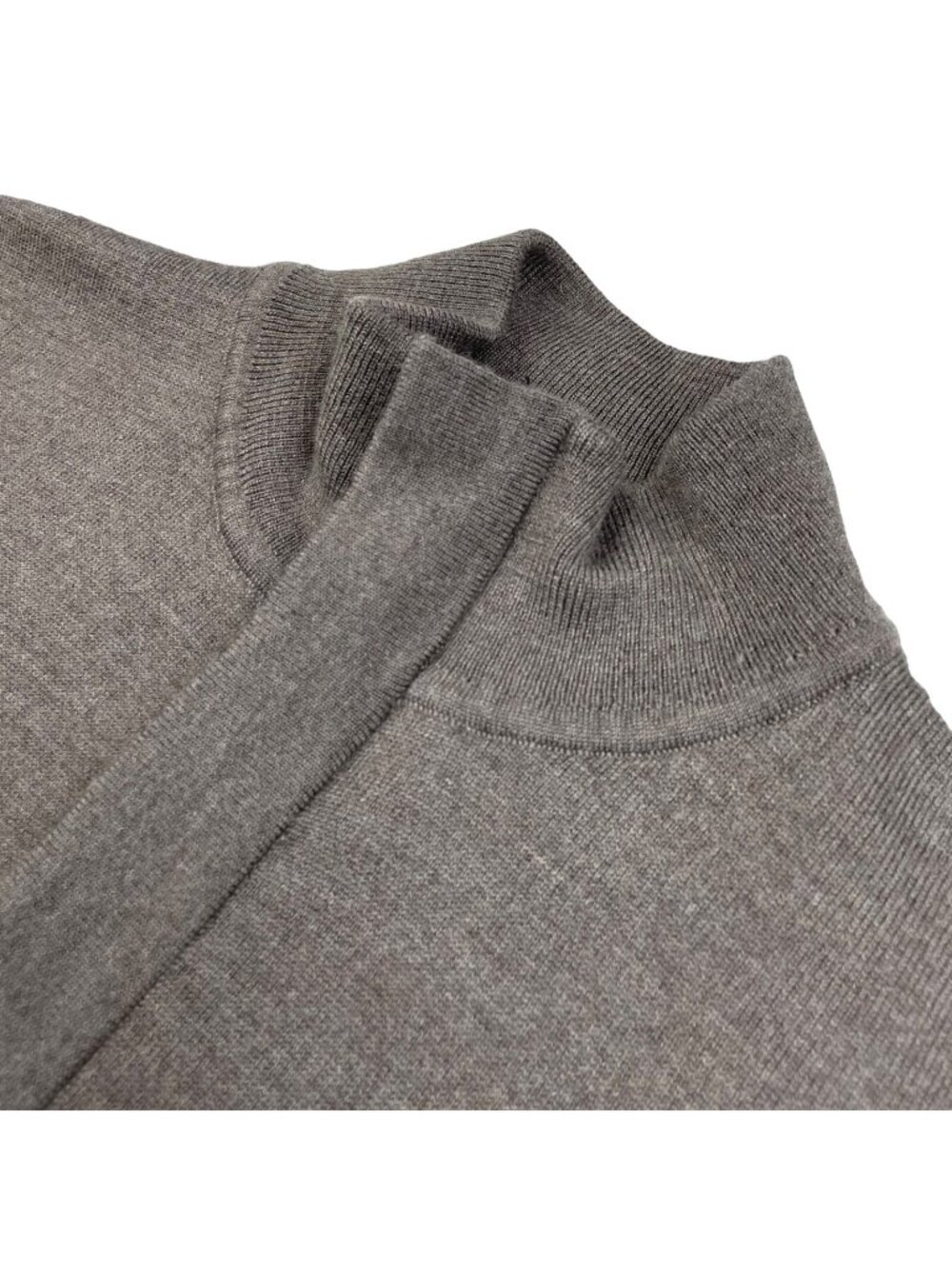Southern Tide Men’s Wool Blend 1/4 Zip Pullover Sweater Brown • Medium